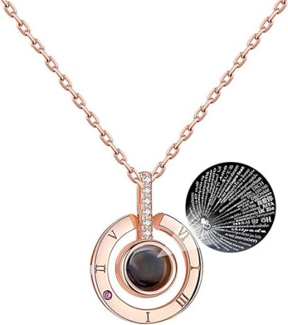 Christmas Gift I Love You Necklace 100 Languages for Mom