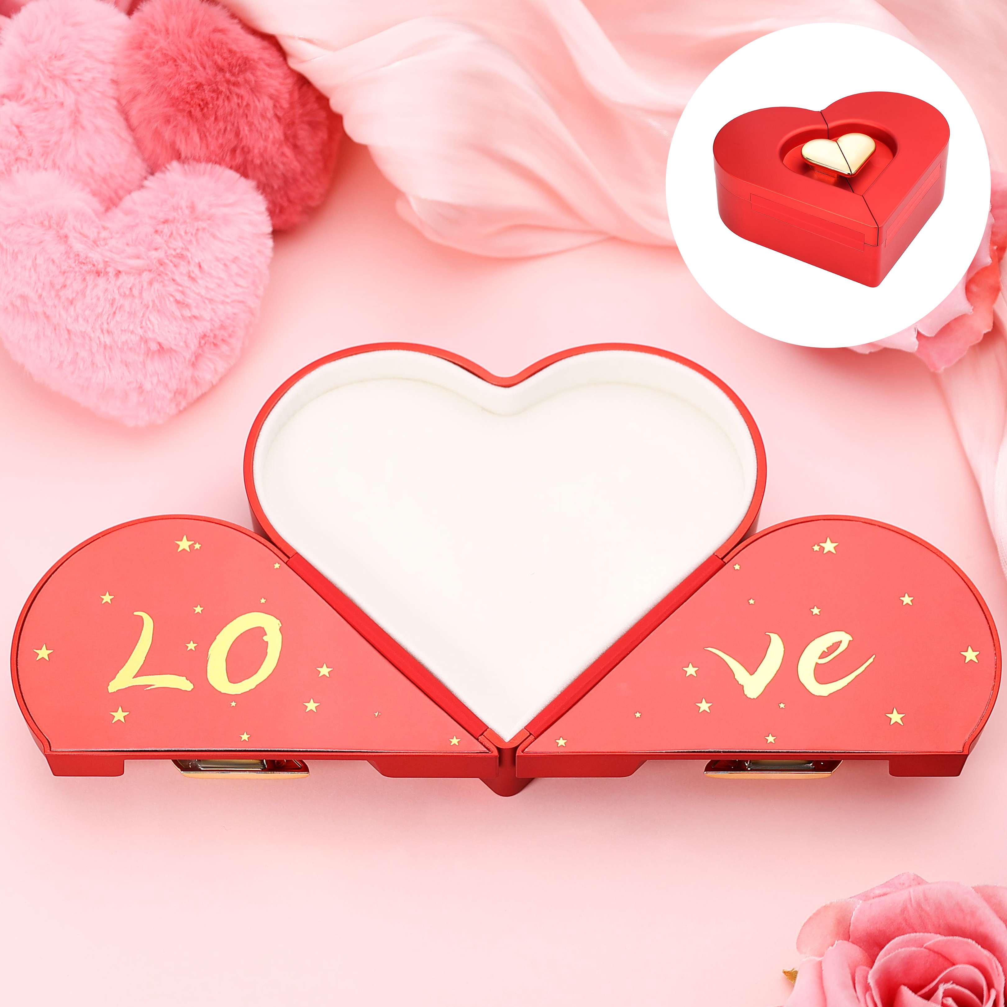 Heart Exquisite Jewelry Box Gift Box Packaging Box