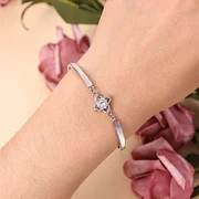 To My Daughter from Dad Love Knot Bracelet "Never Forget That I Love You"