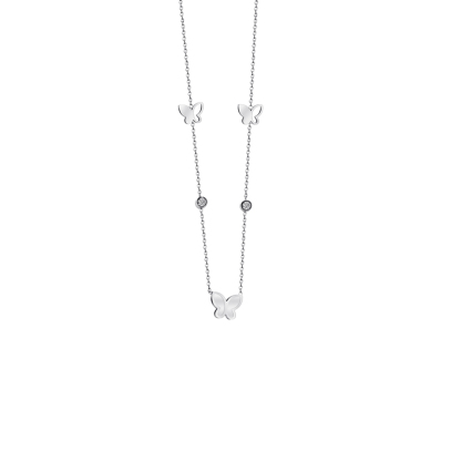 Christmas Gift Butterfly Diamond Necklace