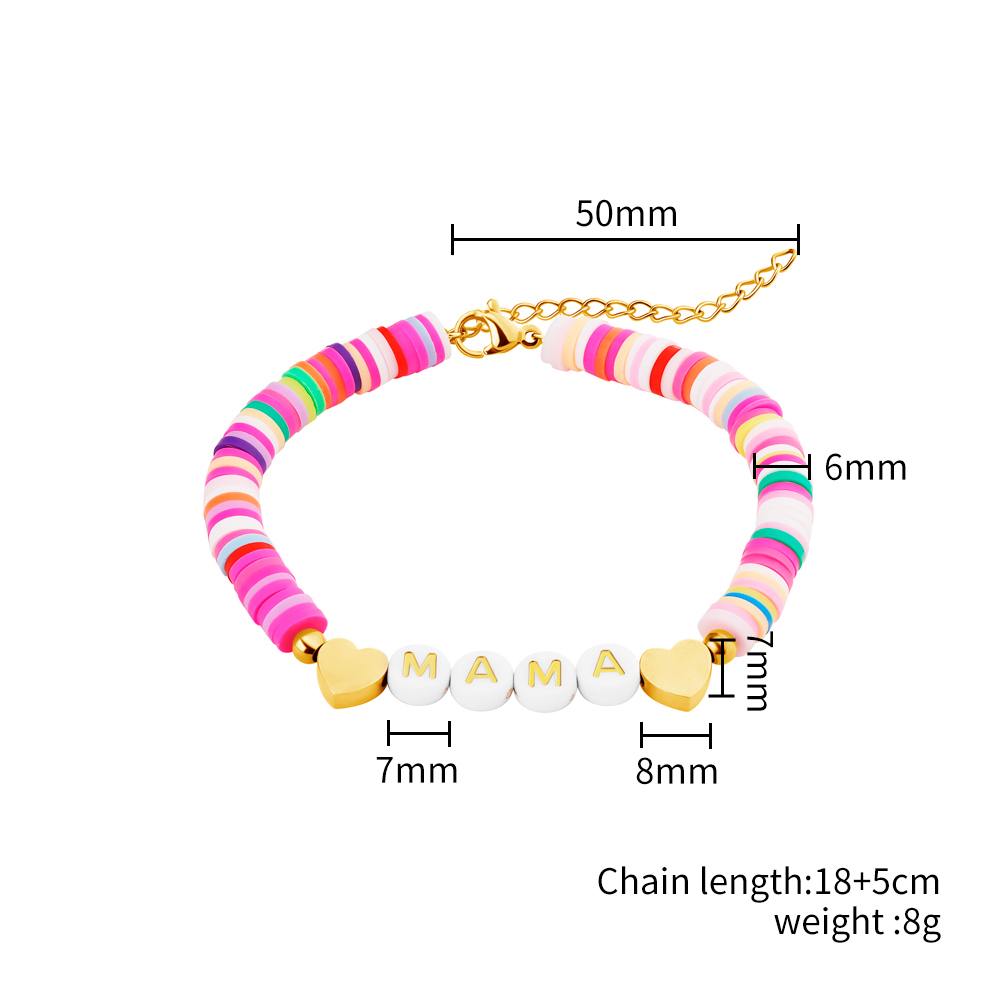 Christmas Gift Dopamine Colorful Earring and Bracelet