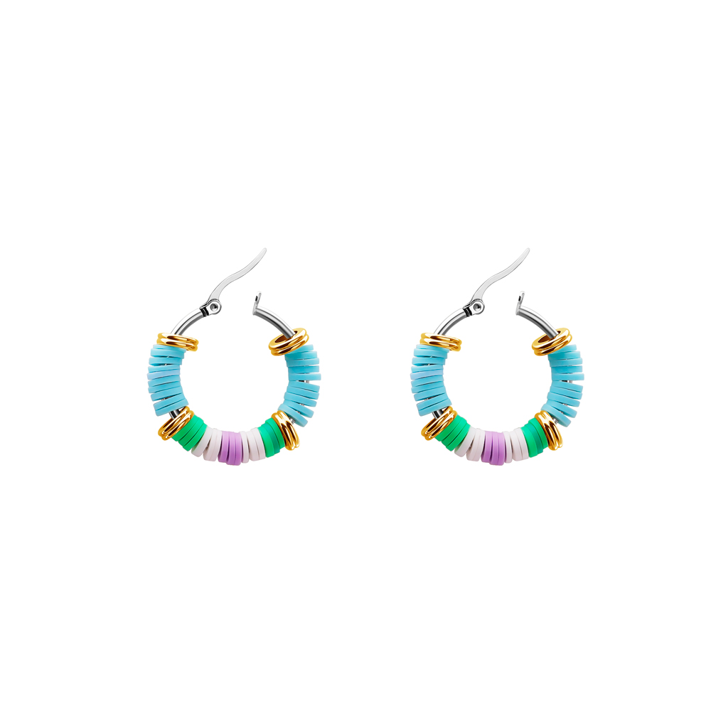 Christmas Gift Dopamine Colorful Earring and Bracelet