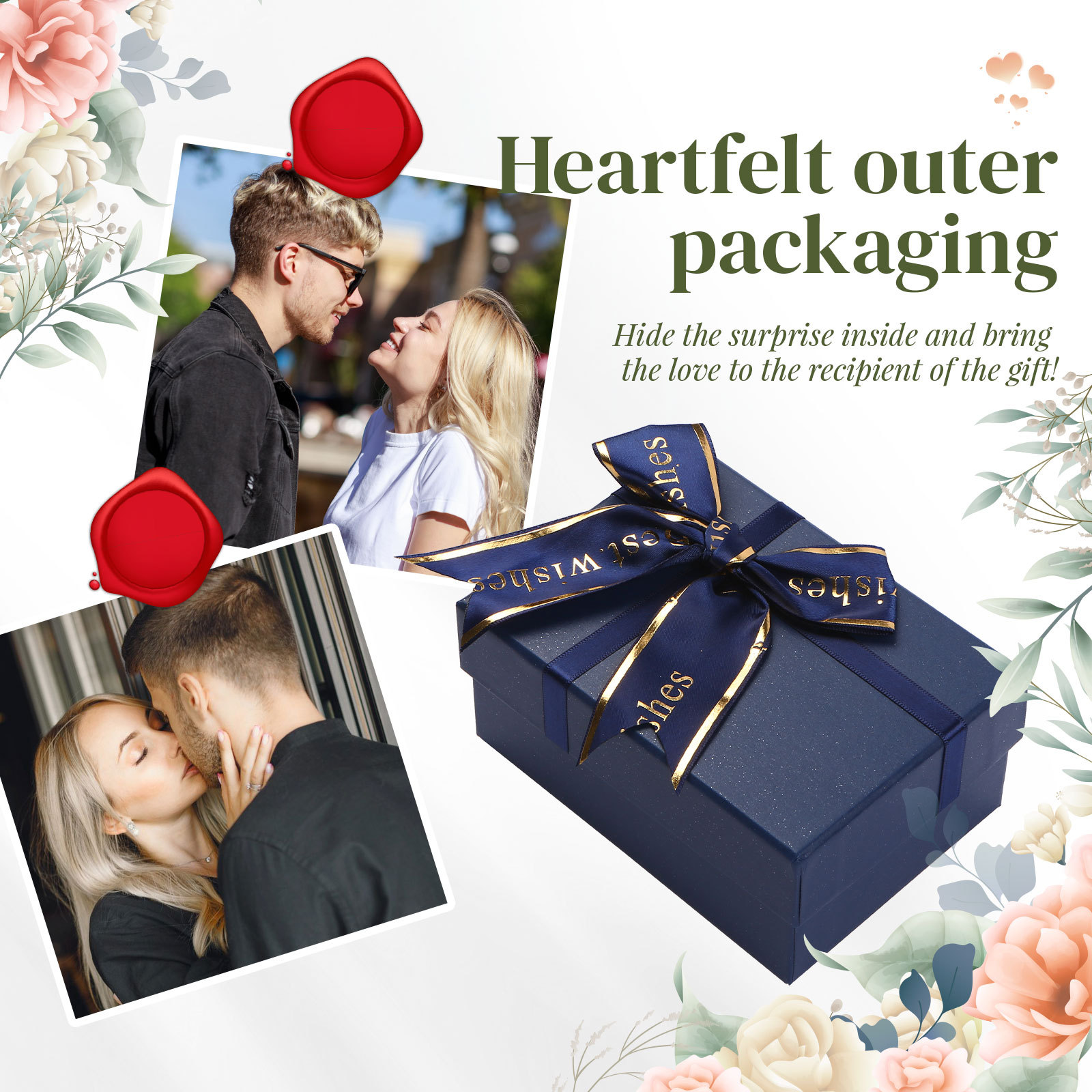 Exquisite Jewelry Blue Gift Box