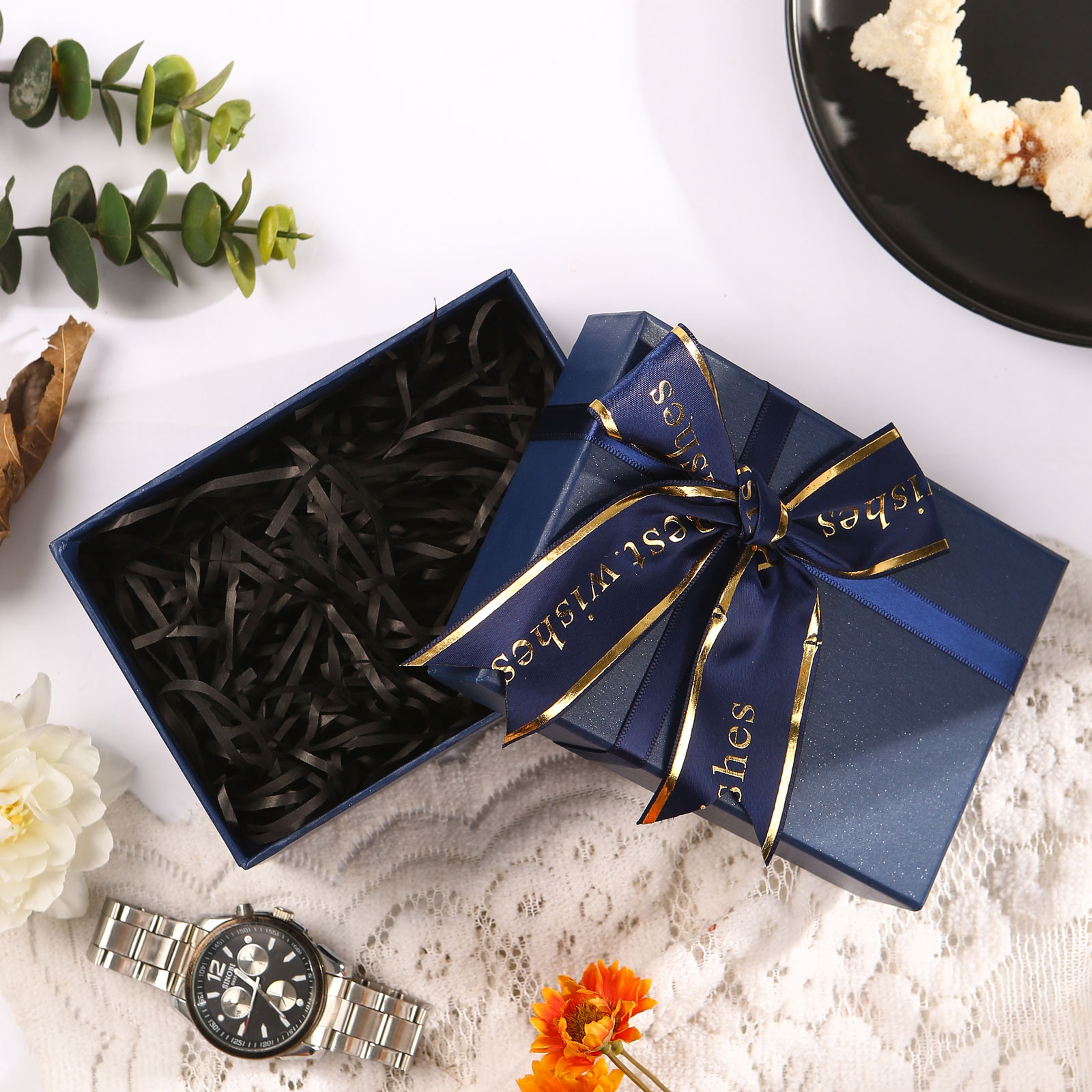 Exquisite Jewelry Blue Gift Box