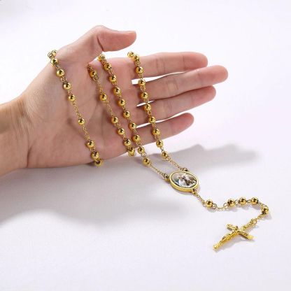 Cross Pendant Personalized Photo Necklace Memory Gifts