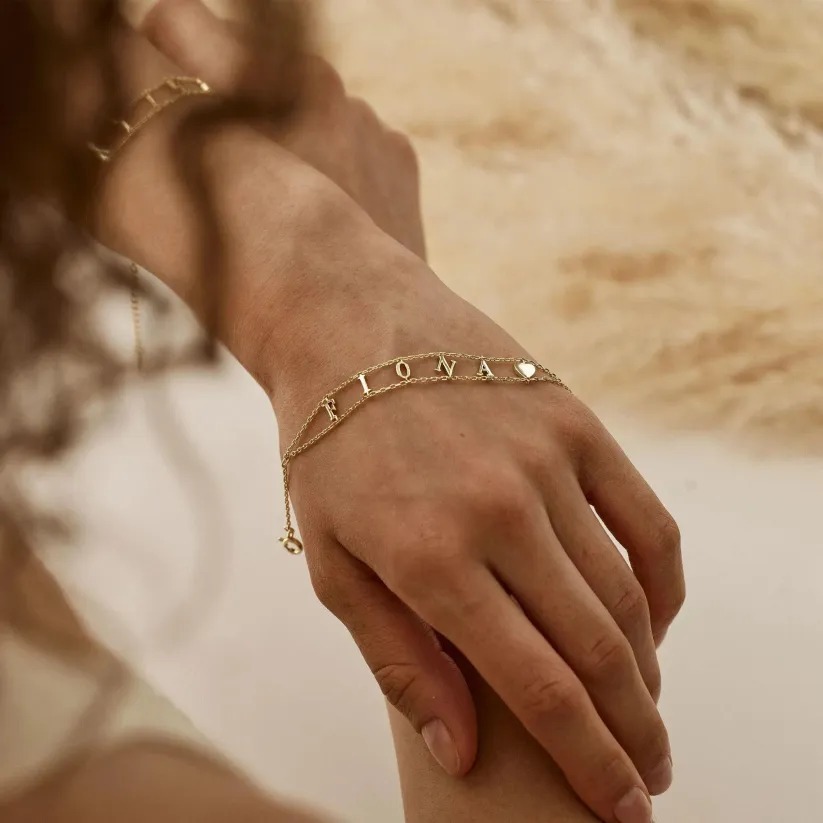 Custom Name Double Chain Bracelet