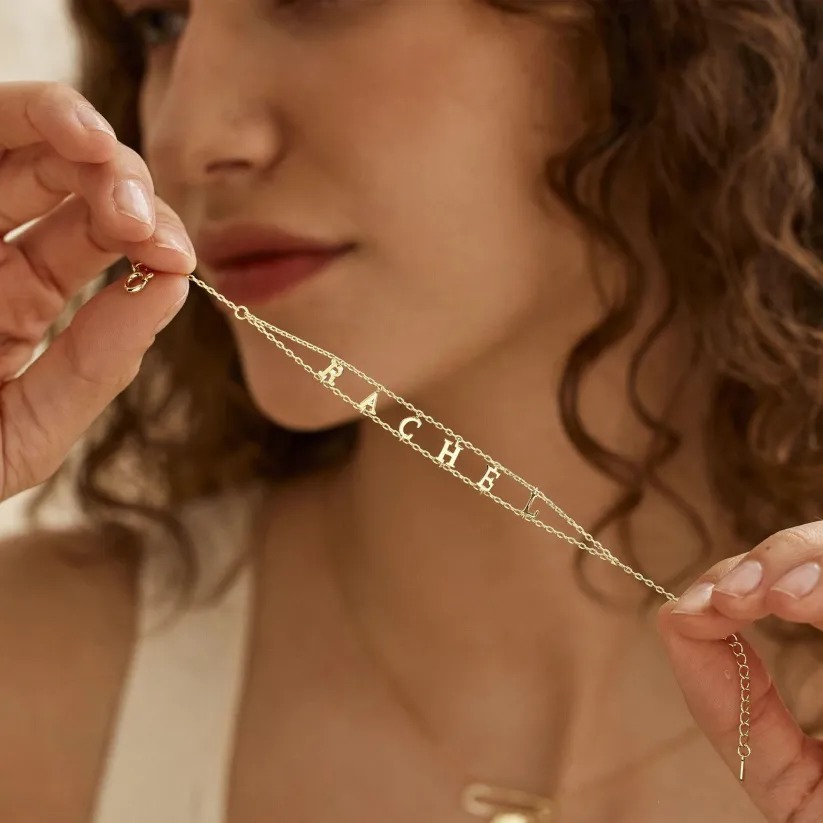 Custom Name Double Chain Bracelet