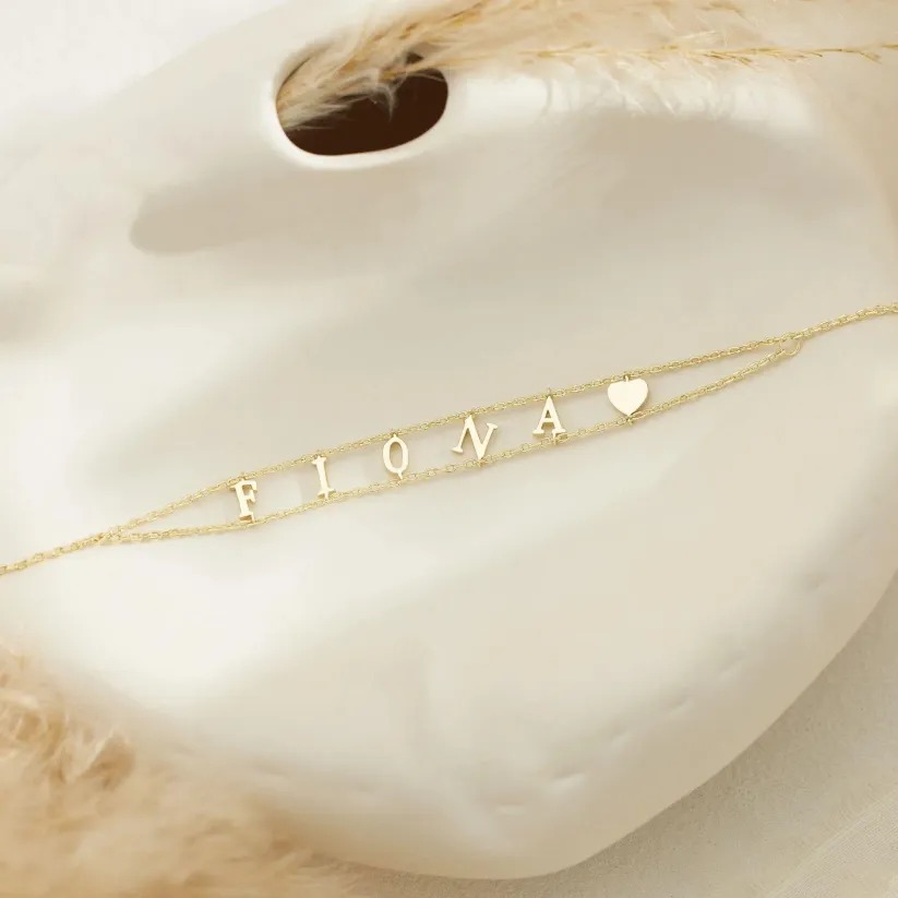 Custom Name Double Chain Bracelet