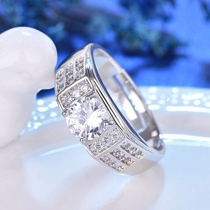 Valentine's Day Gift Wedding rings set his and hers-Couples Ring Set SPRING HEART RINGS