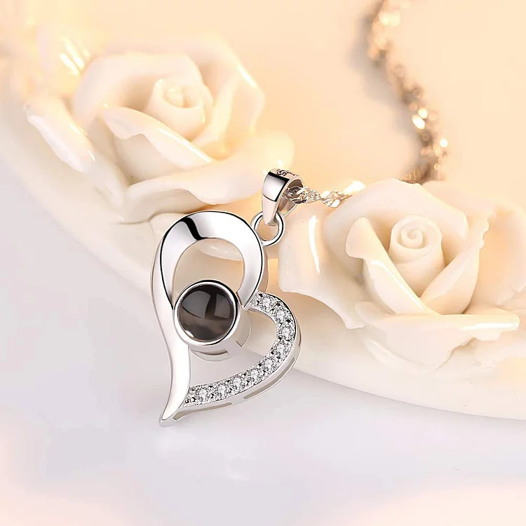 I Love You in 100 Languages Creative Heart Necklace