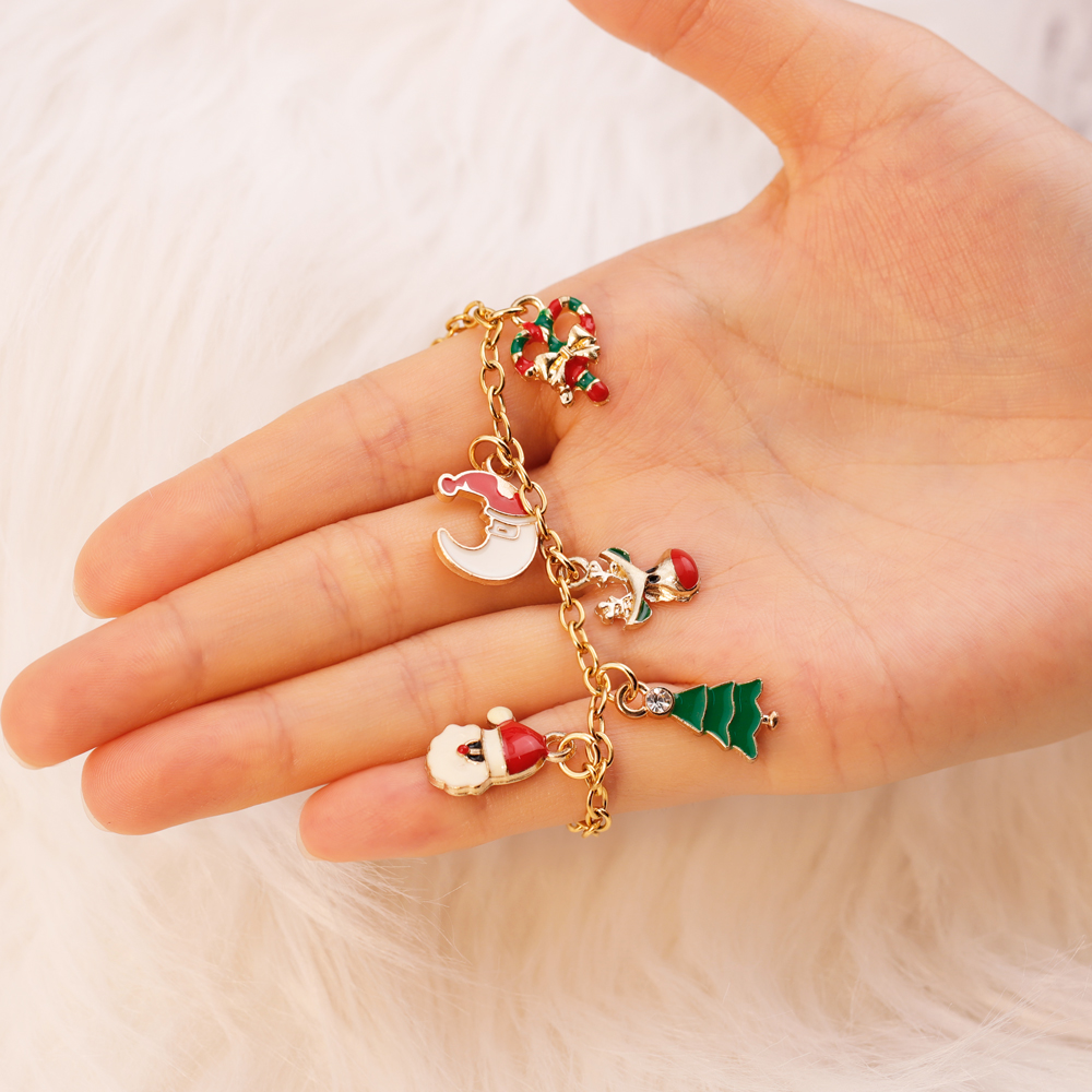 Christmas Tree Elk Wrap Bracelet