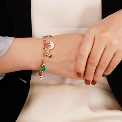 Christmas Tree Elk Wrap Bracelet