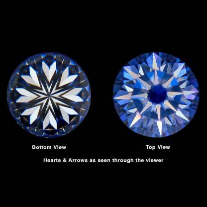 Moissanite Solitaire Round Stud Earrings Set