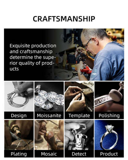 Moissanite Solitaire Round Stud Earrings Set