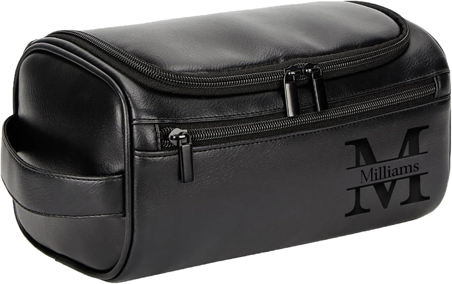 Personalized Toiletry Bag Engrave Name and Initials Personalized Gifts for Father's Day Monther's Day Birthday