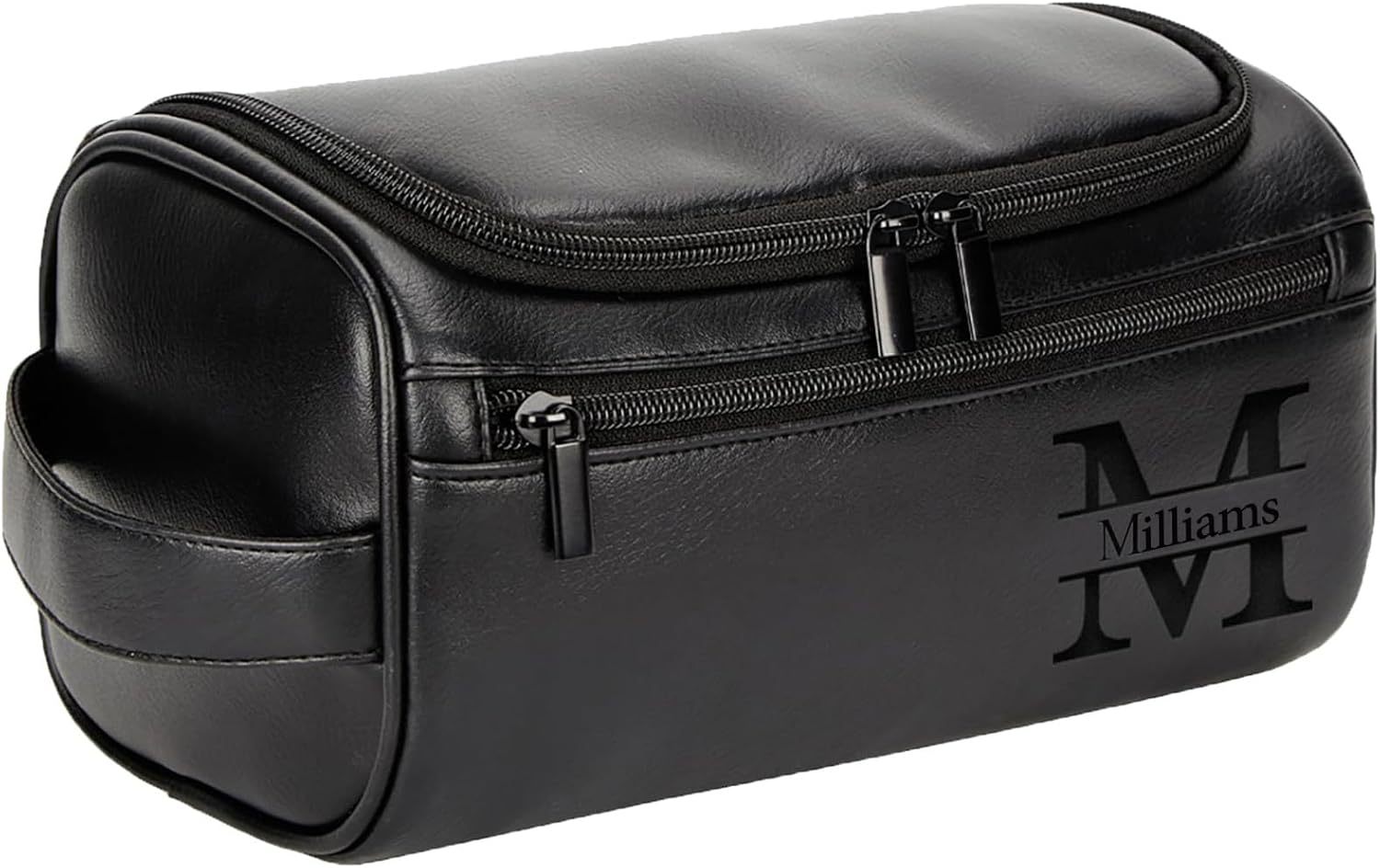 Personalized Toiletry Bag Engrave Name and Initials Personalized Gifts for Father's Day Monther's Day Birthday