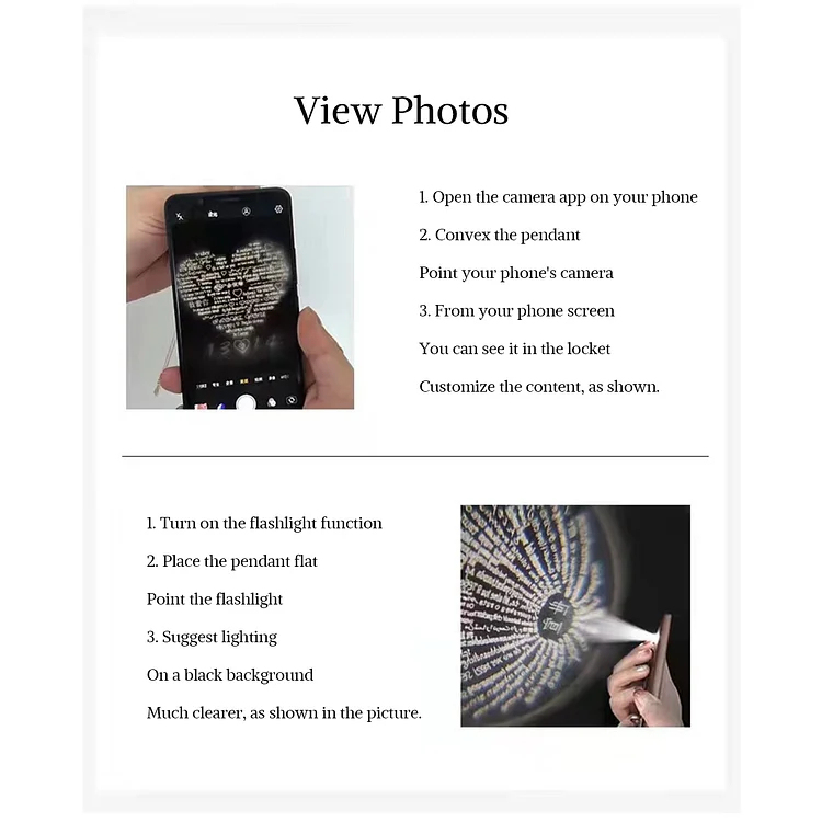 Projection Bracelet Personalized Photo Bracelet