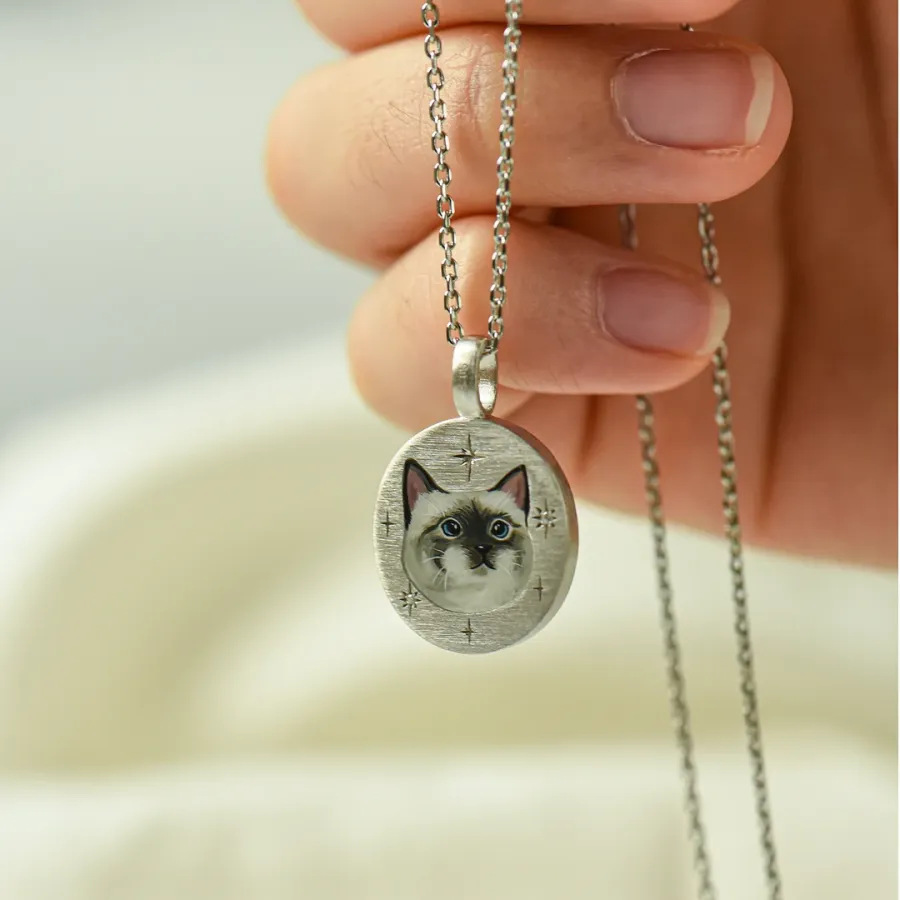 Titanium Steel Animal Necklace Vintage Pendant