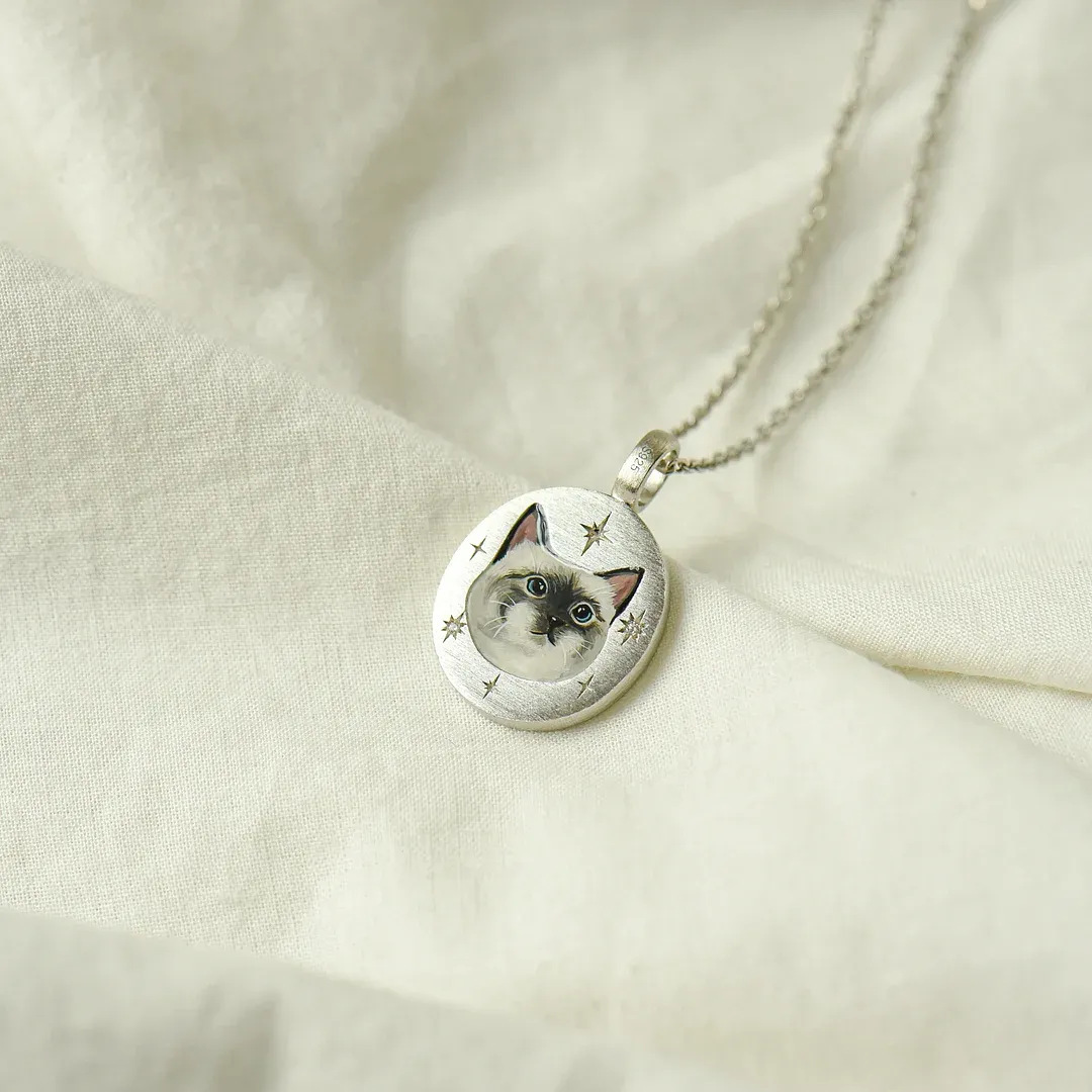 Titanium Steel Animal Necklace Vintage Pendant