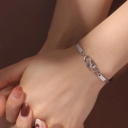 To My Daughter Always Keep Me In Your Heart Infinite Love Bangle Bracelet