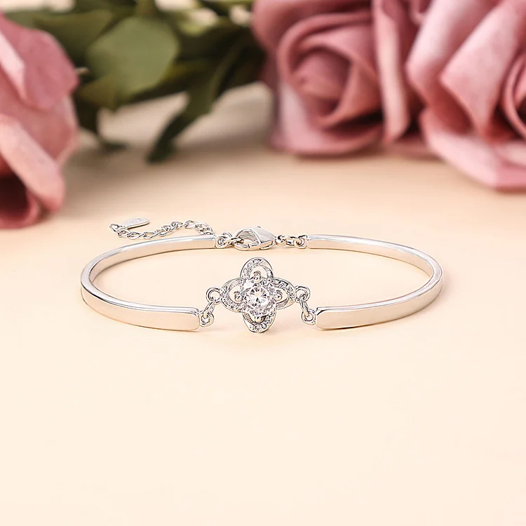 To My Daughter from Dad Love Knot Bracelet "Never Forget That I Love You"