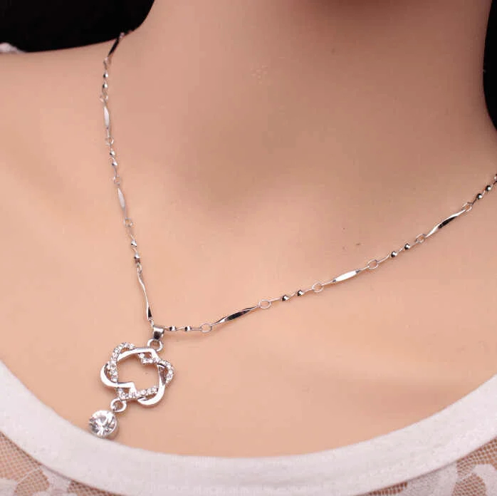 To My Daughter Heart Knot Necklace