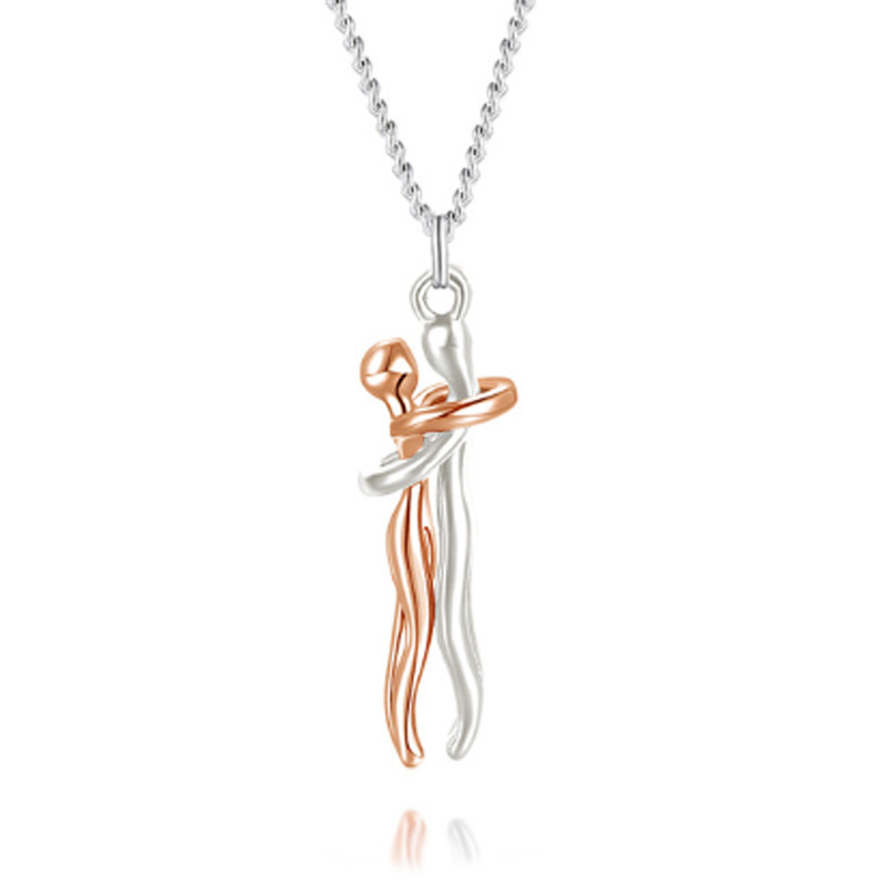 New Couple Hug Necklace Love Style Necklace