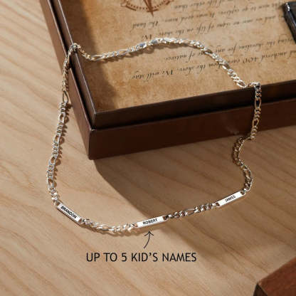 Men's Necklace With Names Engraved