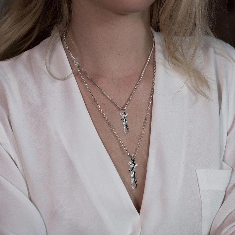 New Couple Hug Necklace Love Style Necklace