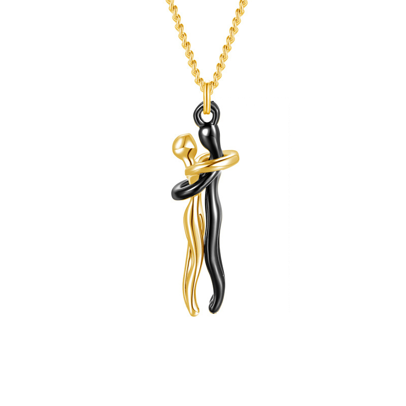 New Couple Hug Necklace Love Style Necklace
