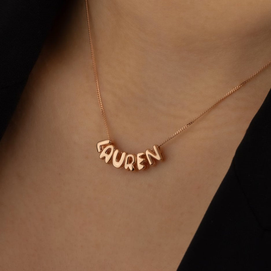 Buy 1 Get 2 FREE🎁Bubble Name Necklace