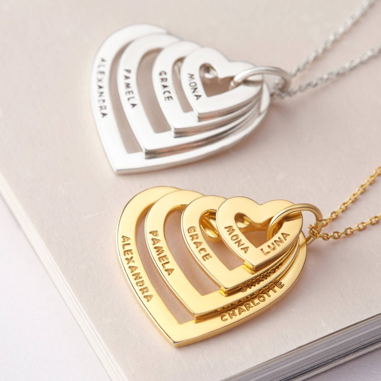 Personalized Grandma Heart Necklace