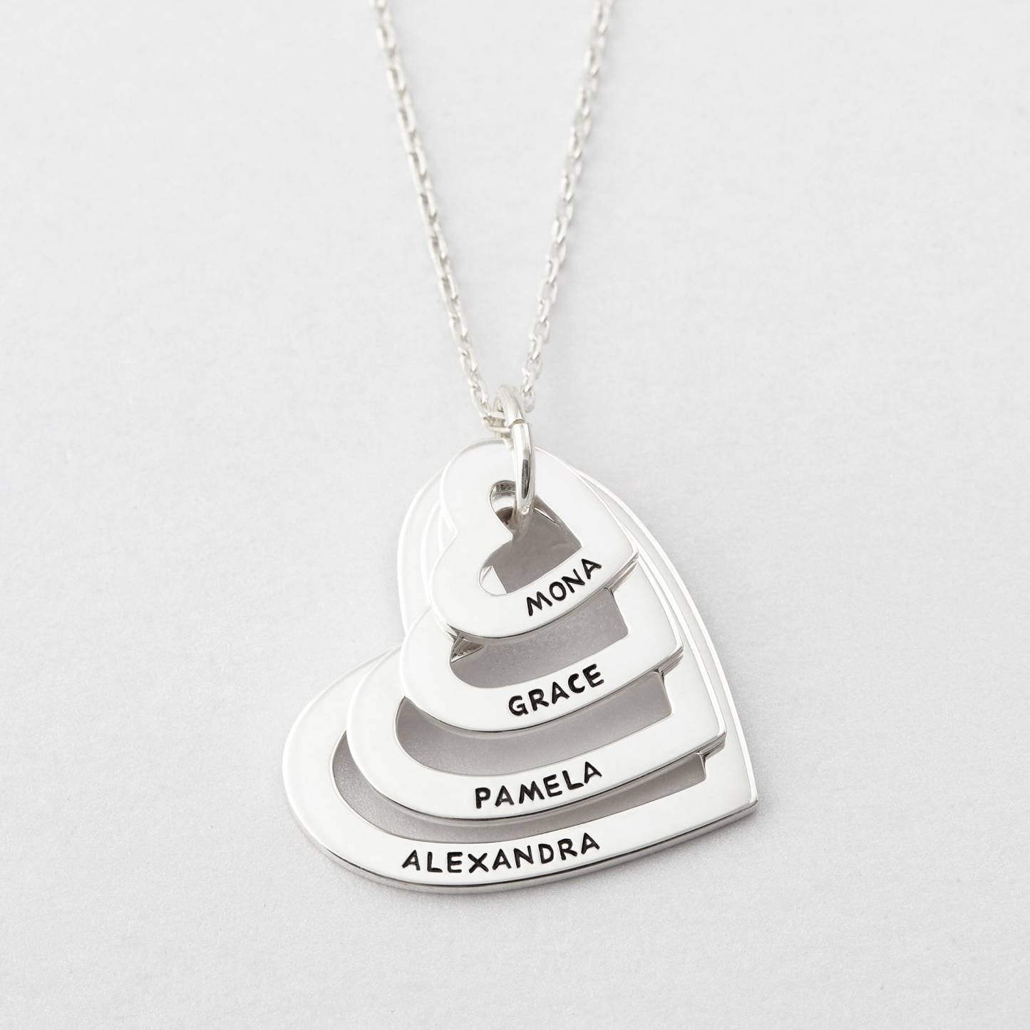 Personalized Grandma Heart Necklace