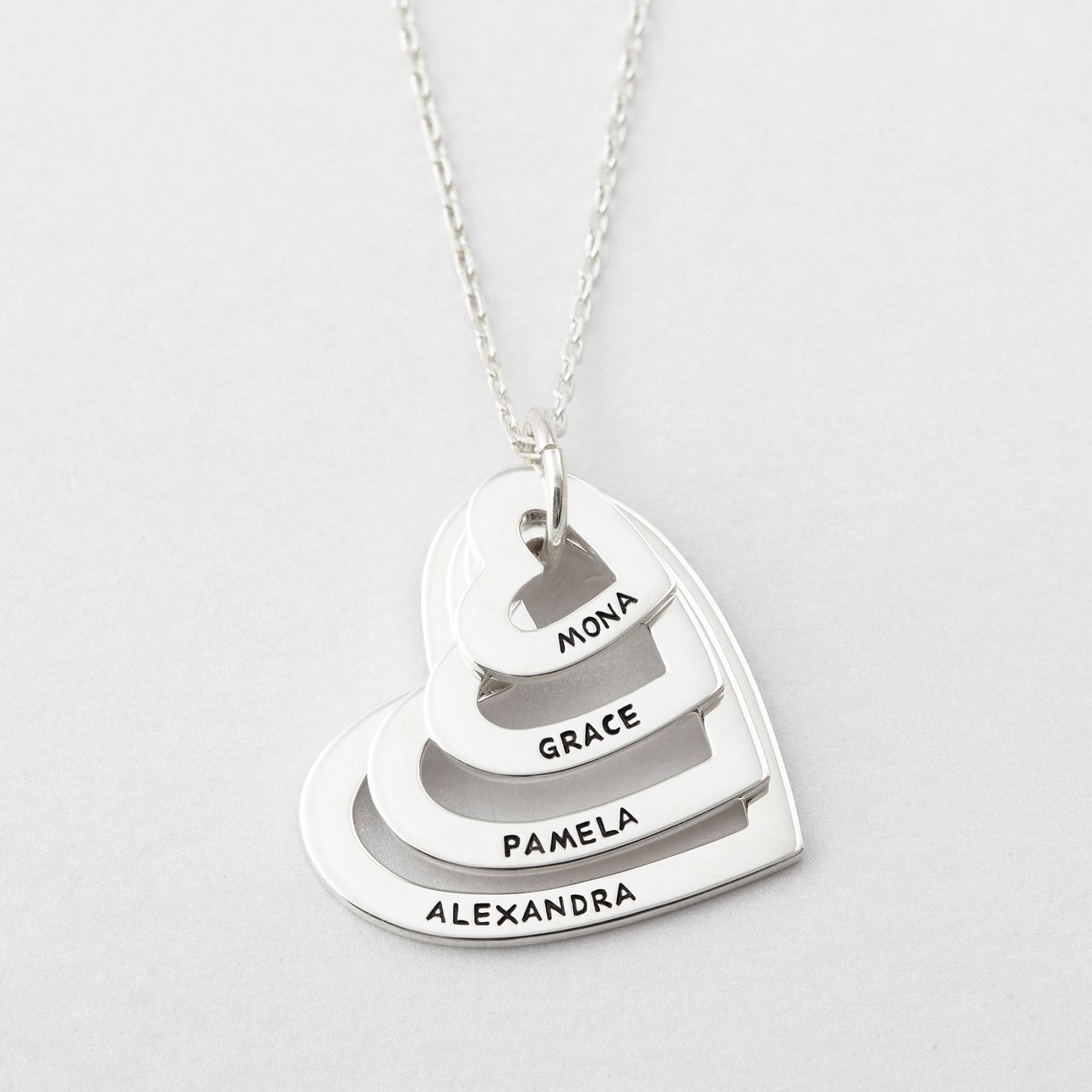 Personalized Grandma Heart Necklace