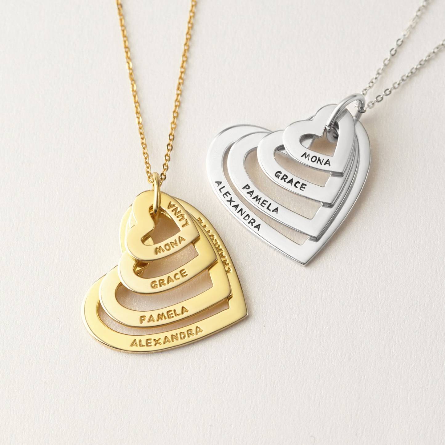 Personalized Grandma Heart Necklace