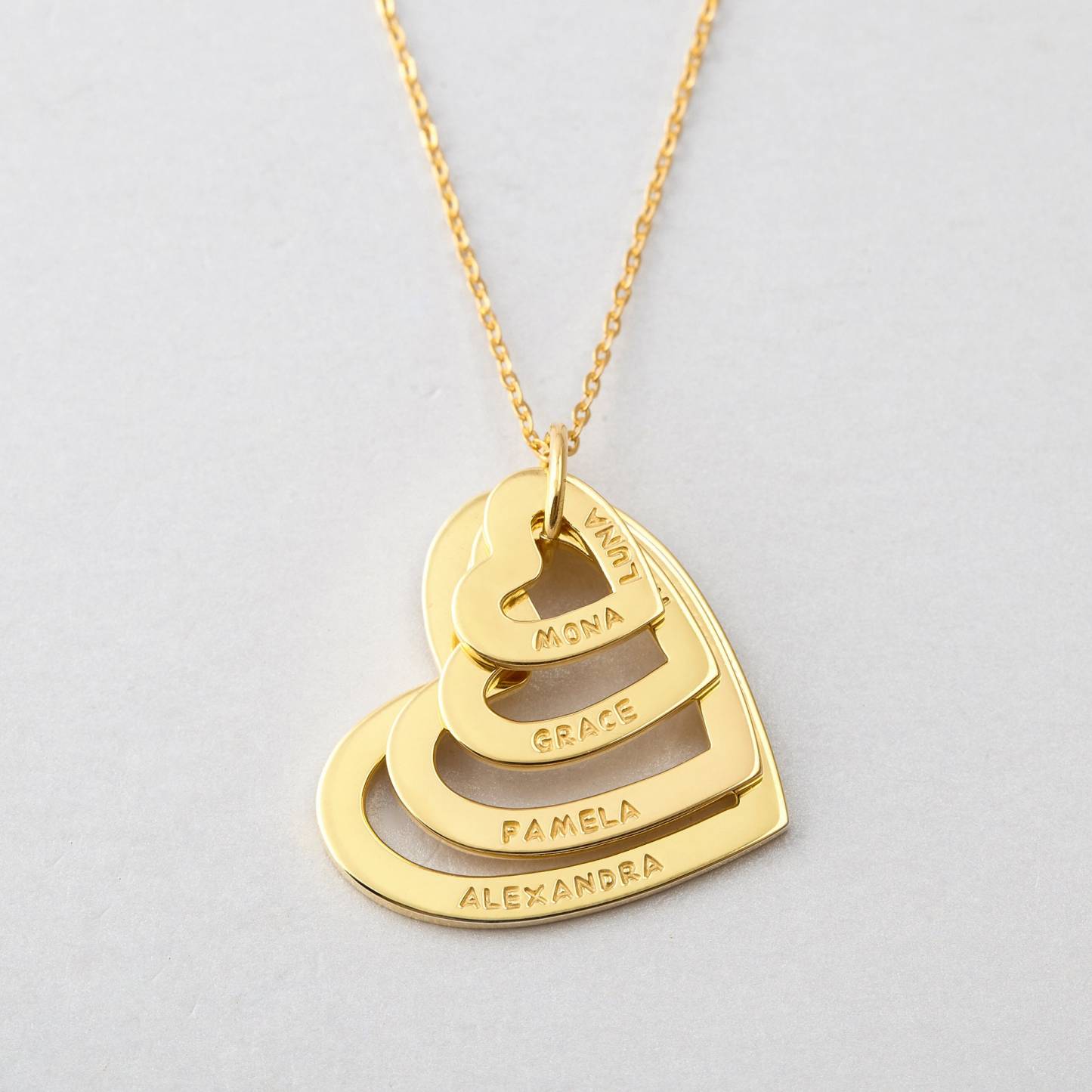 Personalized Grandma Heart Necklace