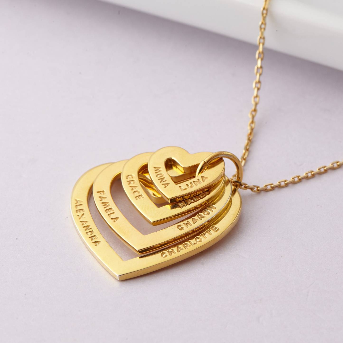 Personalized Grandma Heart Necklace