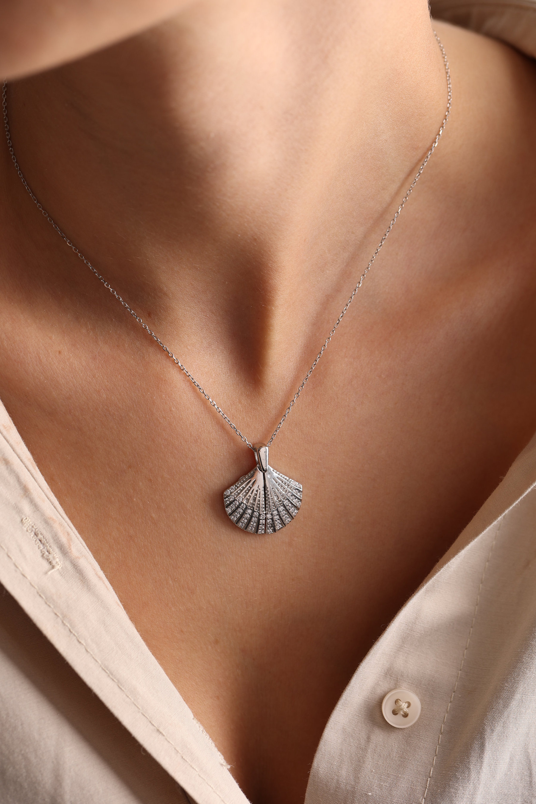 Personalized Oyster Name Necklace