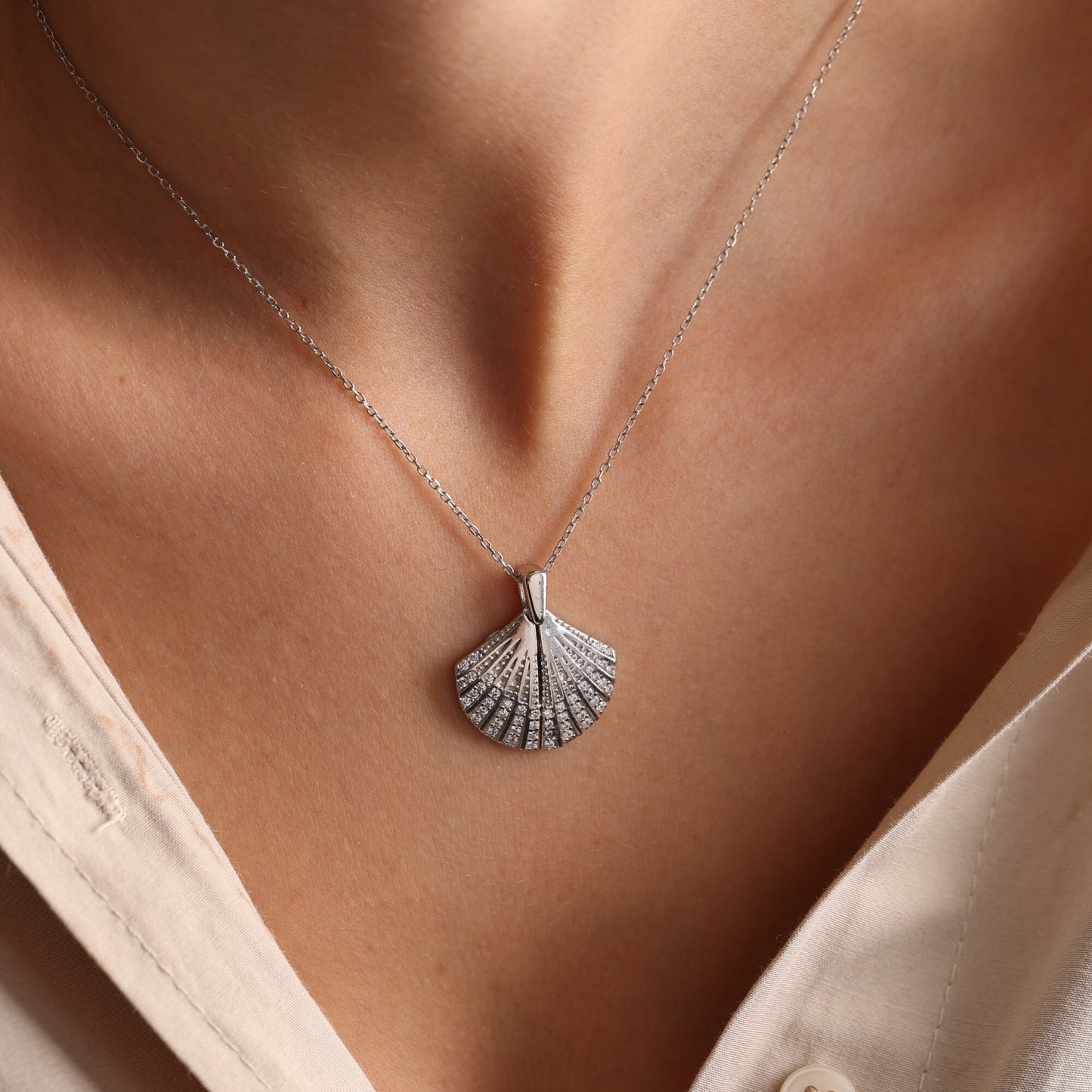 Personalized Oyster Name Necklace