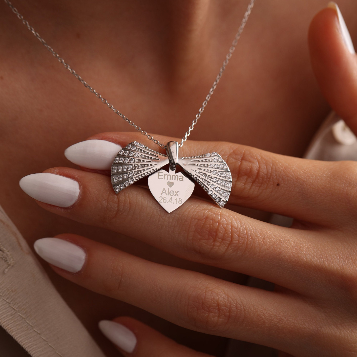 Personalized Oyster Name Necklace