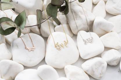 Christmas Gift Memorial Kids Drawing Necklace • Your Children's Actual Artwork Necklace