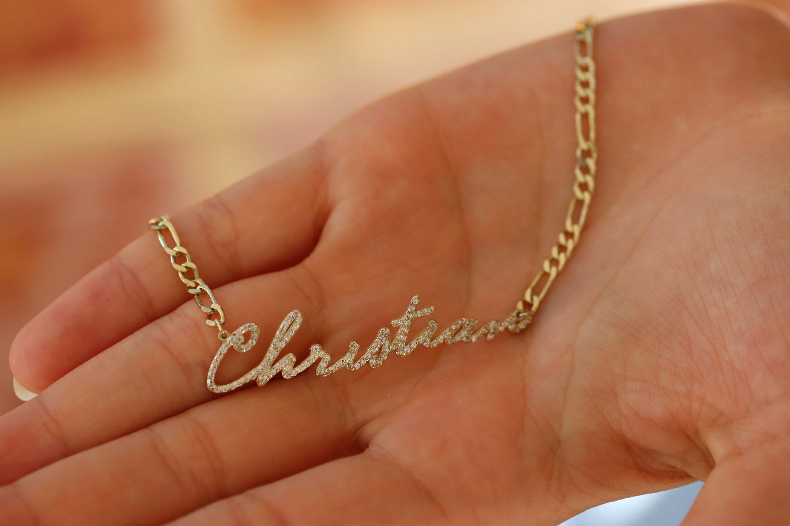 Custom Pavé Name Bracelet