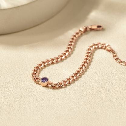 Custom Family Birthstone Bracelet for Mom