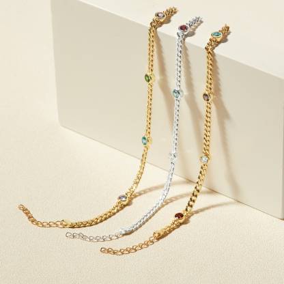 Custom Family Birthstone Bracelet for Mom