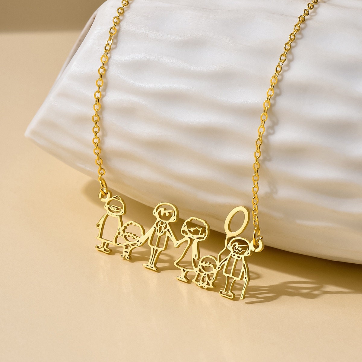 Christmas Gift Custom Actual Kids Drawing Neklace