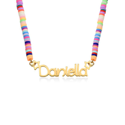 Christmas Gift Colorful Name Necklace for girls