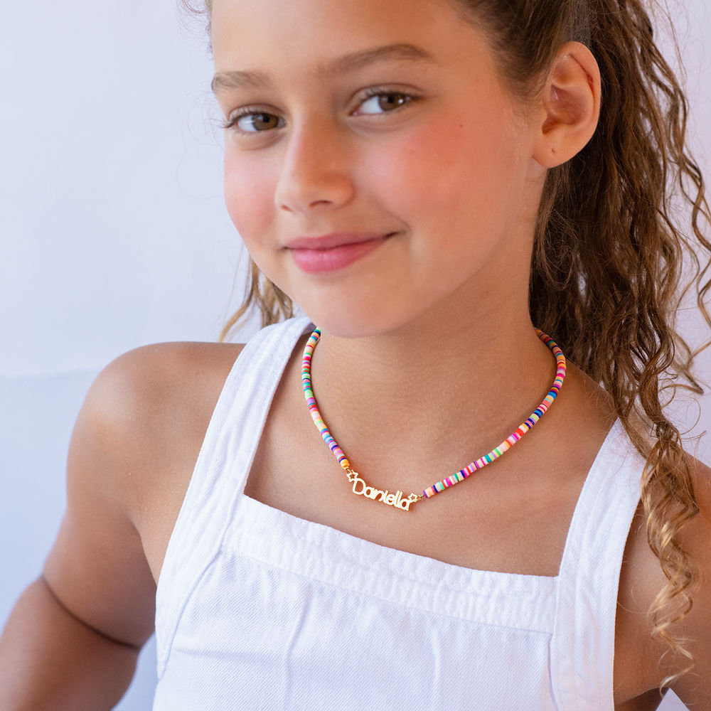Christmas Gift Colorful Name Necklace for girls