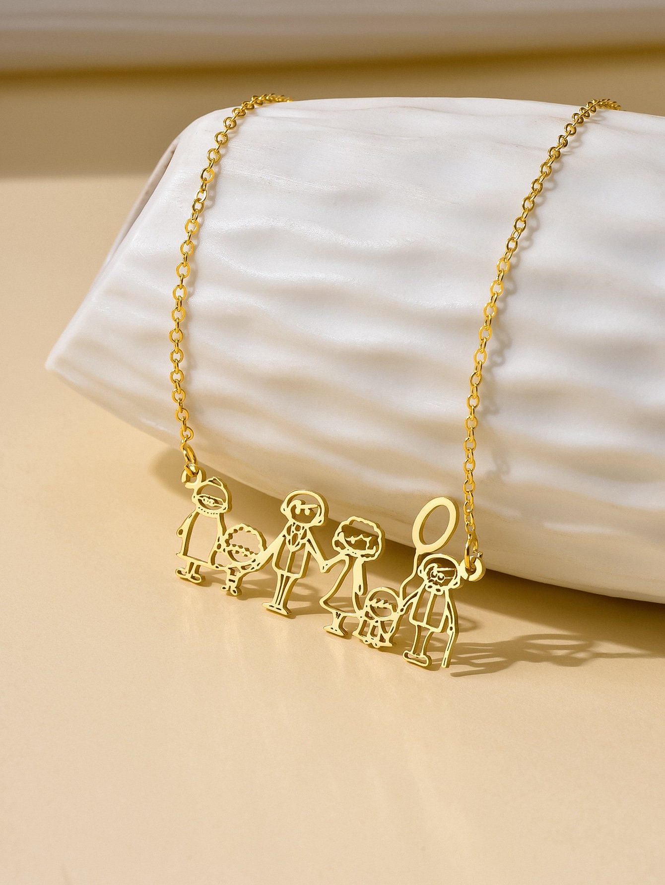 Christmas Gift Custom Actual Kids Drawing Neklace