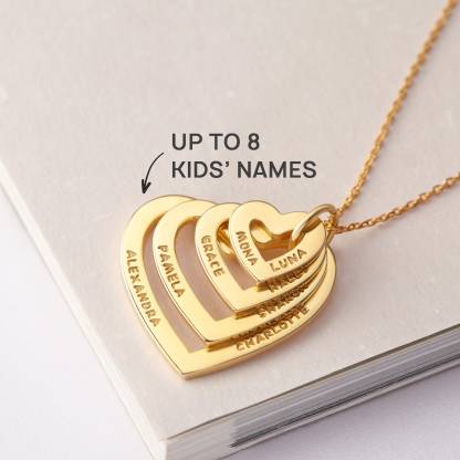 Personalized Grandma Heart Necklace