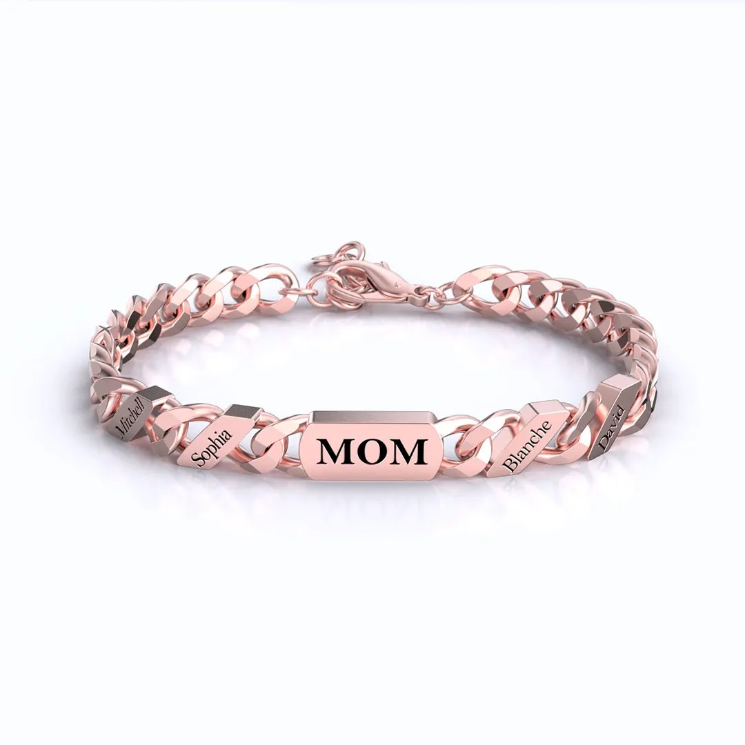 Custom Fashion Name Chain Bracelet Christmas Gift Father's Day Mother's Day Gift